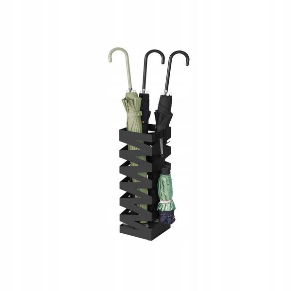 STOJAK NA PARASOLE METALOWY WYJMOWANA TACKA NA WODĘ 20x20x49cm CZARNY SONGMICS P120-1