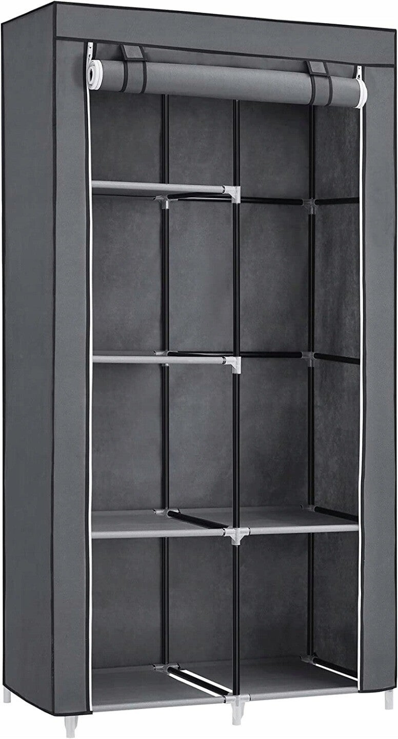 SZAFA NA UBRANIA MATERIAŁOWA 6PÓŁEK GARDEROBA SONGMICS P140-1