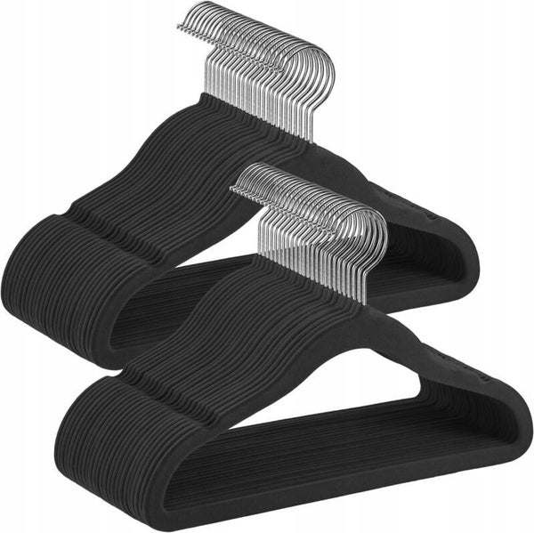 WIESZAKI NA UBRANIA DLA DZIECI WISZĄCY SONGMICS CZARNY METALOWY 10SZT P122-15