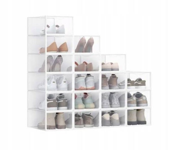 MODUŁOWY NA BUTY ORGANIZER DO PRZECHOWYWANIA 18szt. DRZWICZKI SONGMICS P124-1