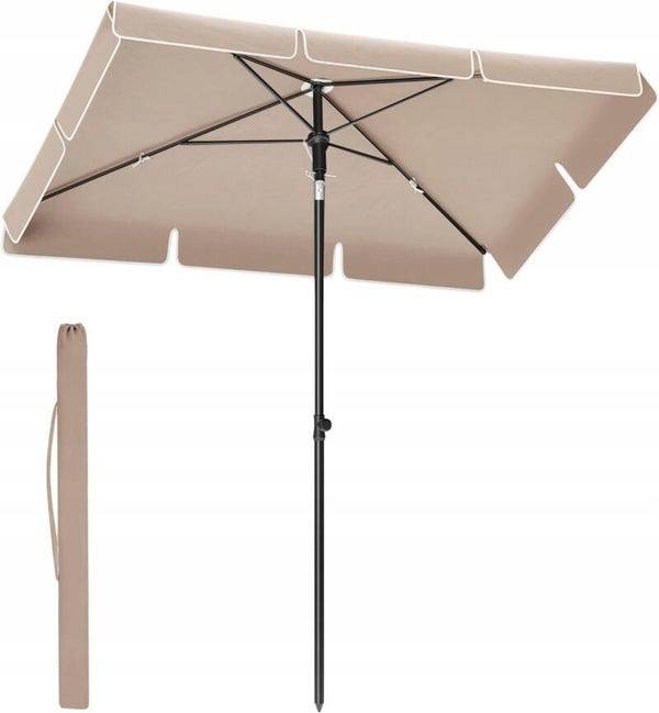 PARASOL BALKONOWY SONGMICS  OGRODOWY PROSTOKĄTNY 230×150 CM UPF 50+ BEŻOWY P145-4