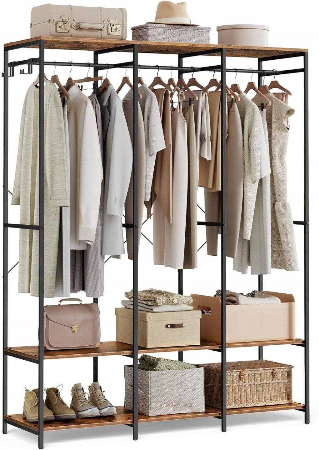 SZAFA PRZENOŚNA NA UBRANIA GARDEROBA SONGMICS 140X180X40 WIESZAK ORGANIZER P165-5