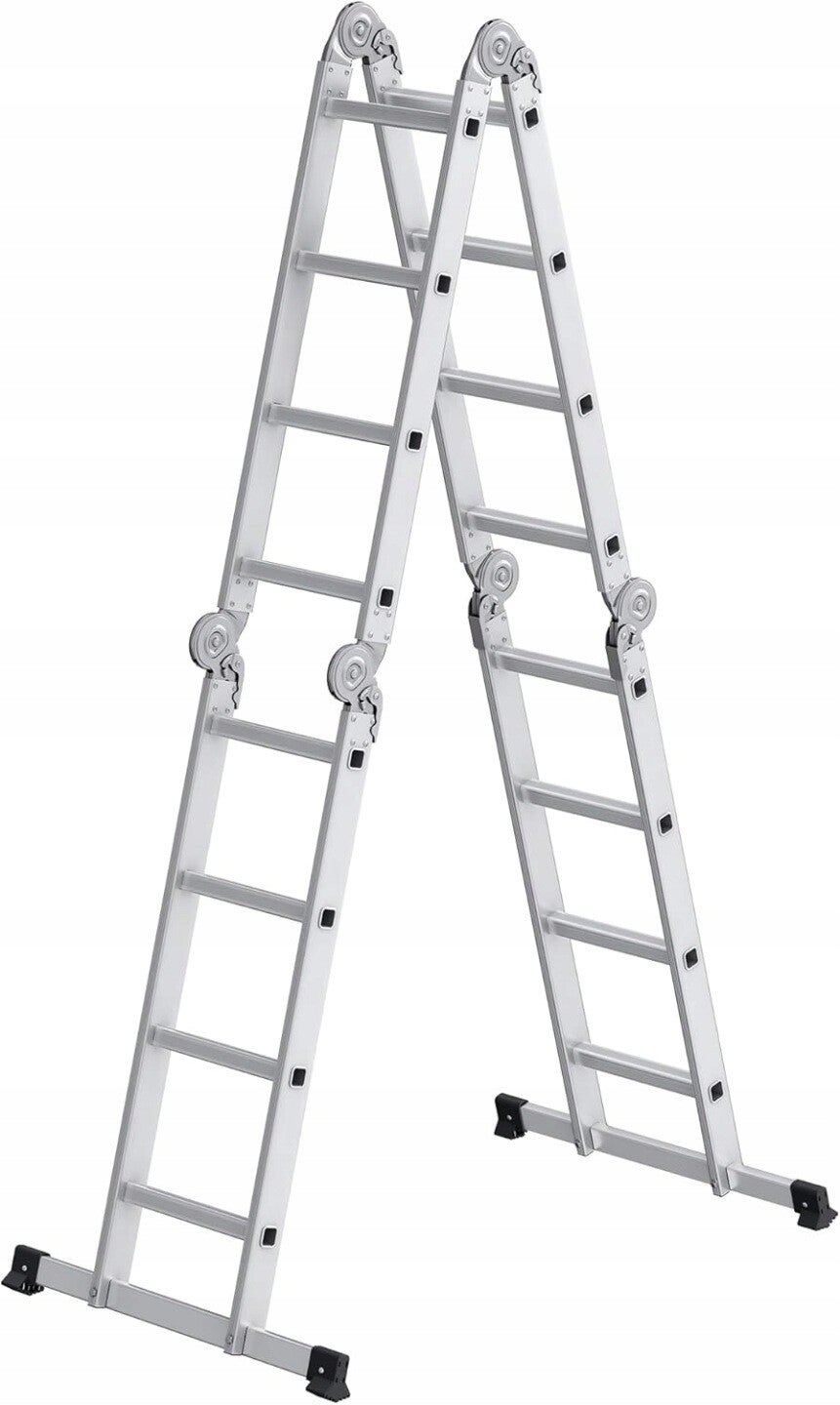 DRABINA WIELOFUNKCYJNA ALUMINIOWA SONGMICS DŁUGOŚĆ 4,3M SREBRNA DO 150KG P144-22