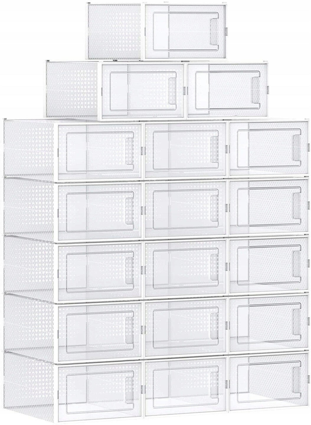 PUDEŁKA NA BUTY ORGANIZER NA BUTY SZAFKA MODUŁOWA SONGMICS PRZEŹROCZYSTY P139-1