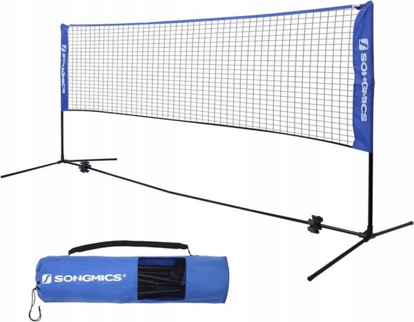 SIATKA DO BADMINTONA, DO SIATKÓWKI, METAL RAMA SONGMICS REGULOWANA WYSOKOŚĆ P128-2