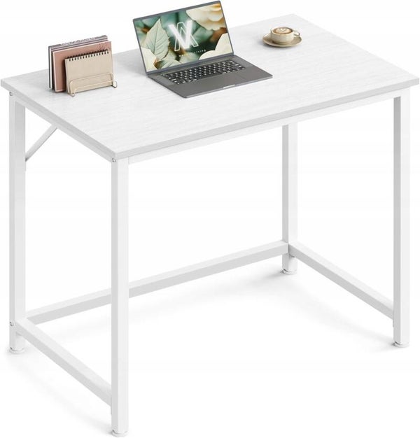 BIURKO KOMPUTEROWE TOALETKA METALOWA RAMA SONGMICS 80x50x76CM BIAŁY P122-2