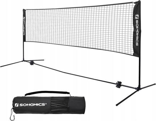 SIATKA DO BADMINTONA, DO SIATKÓWKI, METAL RAMA SONGMICS REGULOWANA WYSOKOŚĆ P128-5