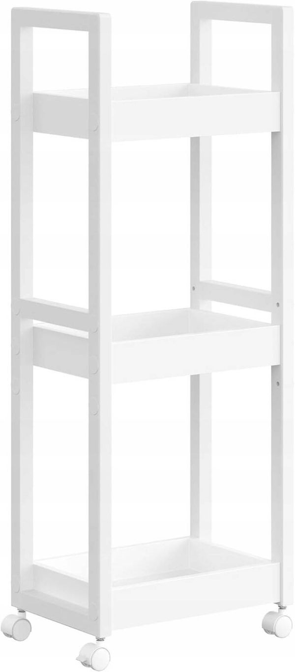 PÓŁKA ŁAZIENKOWA Z 3 PÓŁKAMI WÓZEK NISZOWY 20X30X80CM SONGMICS P156-3