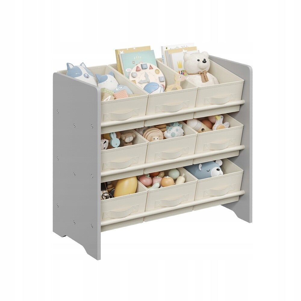 REGAŁ DZIECIĘCY NA ZABAWKI SONGMICS 29,5x62,5x60 cm SZARA PRZECHOWYWANIE P137-24