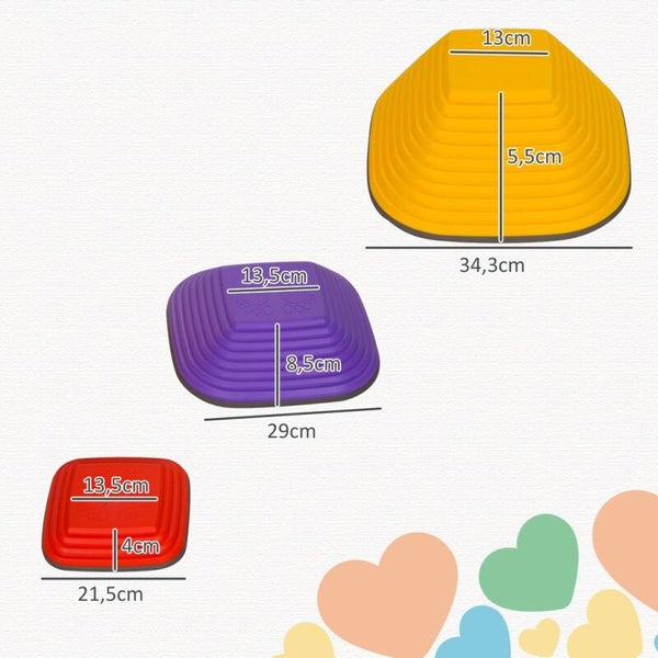 Kamienie Balansujące Rzeczne Ścieżka Sensoryczna Dla Dzieci 3-8 lat 6 Sztuk