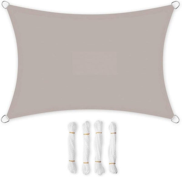 Markiza, żagiel przeciwsłoneczny 2 x 3 m, wodoodporny, szary