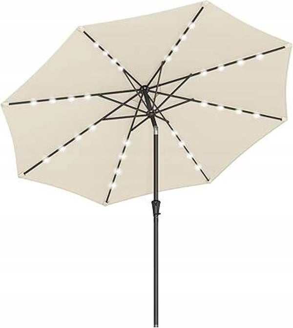 Parasol z oświetleniem LED Songmics beżowy 300 x 240 cm