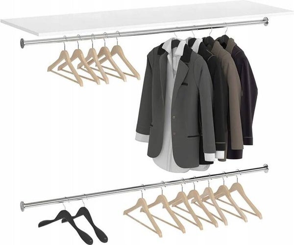 Półka i 2szt drążek do garderoby VICCO