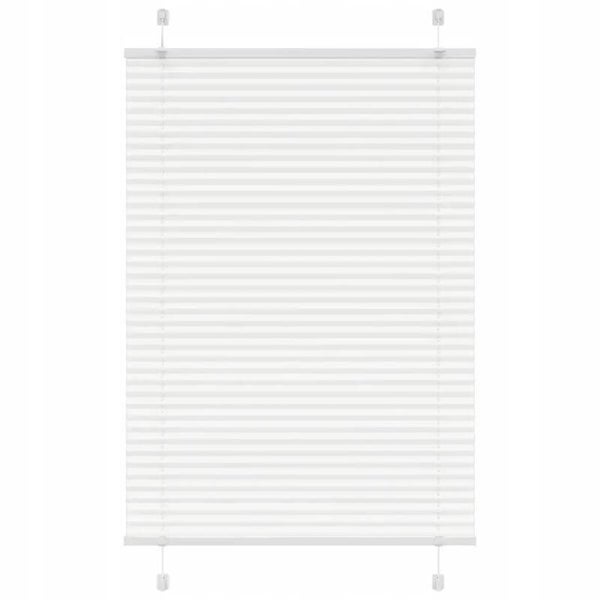 Roleta plisowana biała 85x150 cm Szerokość tkaniny 84,4 cm
