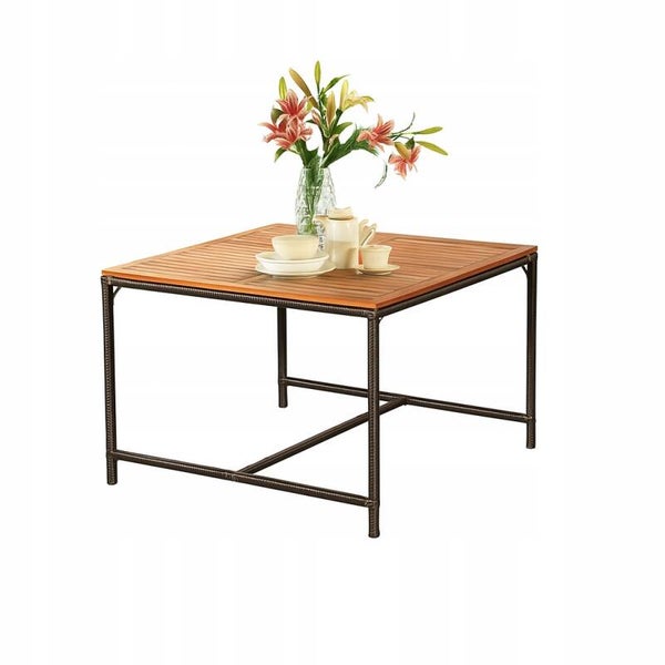 Stół tarasowy, blat drewno akacjowe