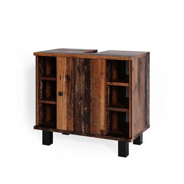 Szafka łazienkowa pod umywalkę, drewno antyczne FYNN VICCO