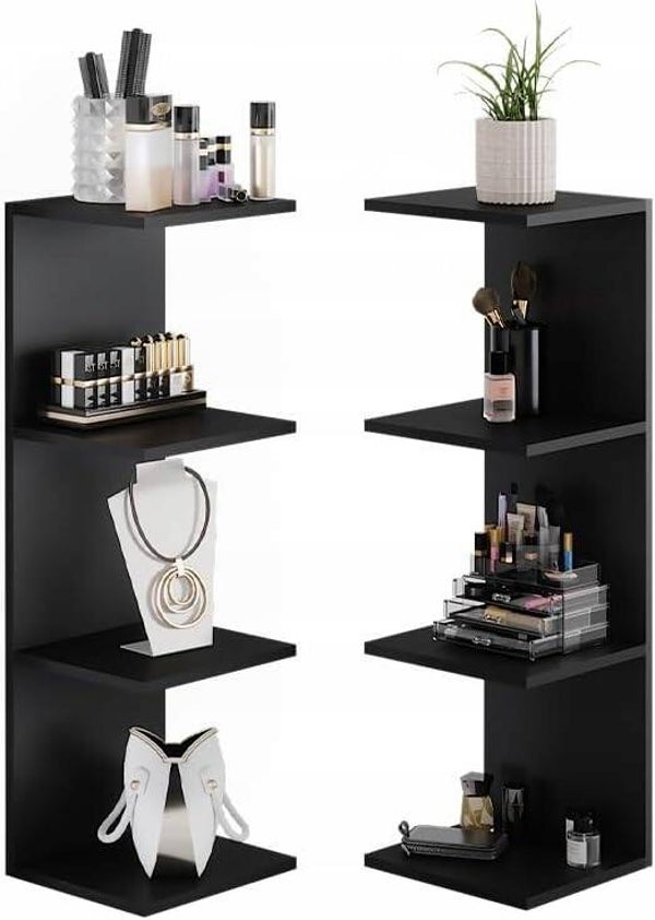 Wąski Regał Narożny Stojący Z Półkami Do Salonu Sypialni Dla Dzieci -2SZT