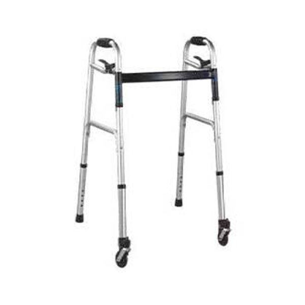 DEAMBULATORE FISSO PUSH DOWN CON RUOTE PIROETTANTI