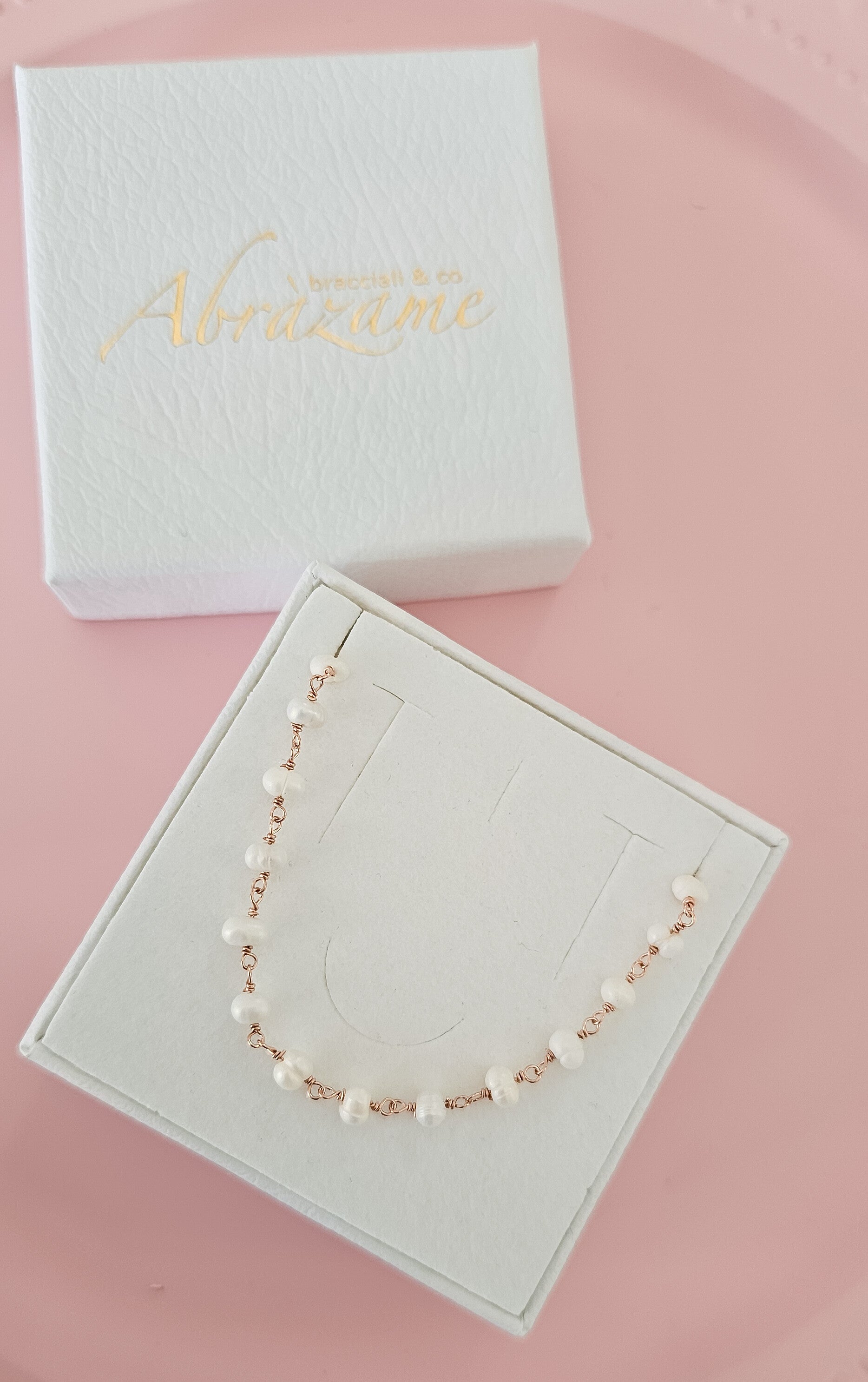Collana rosario perle Abràzame