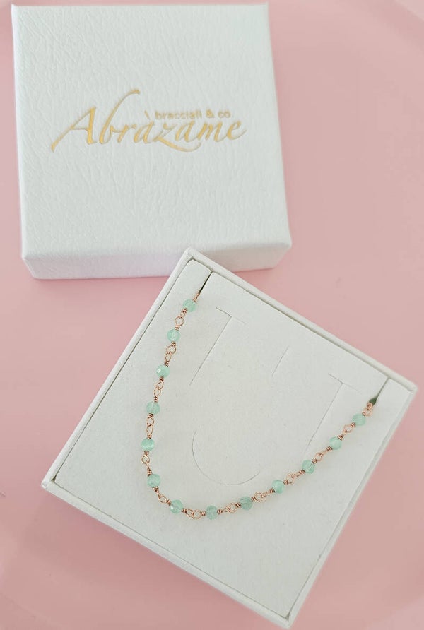 Collana di Luna verde acqua