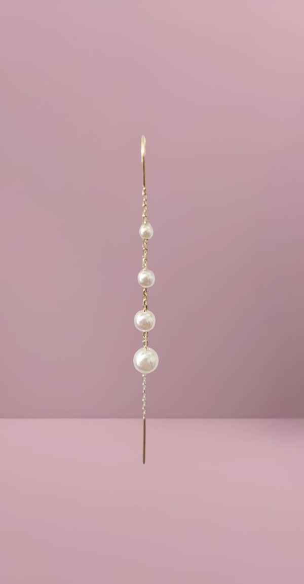 Saliscendi Abràzame perle a scalare oro giallo