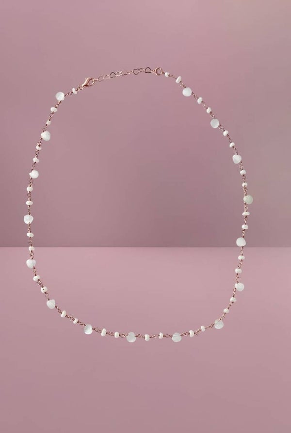 Collana perle e pietre di Luna Abràzame