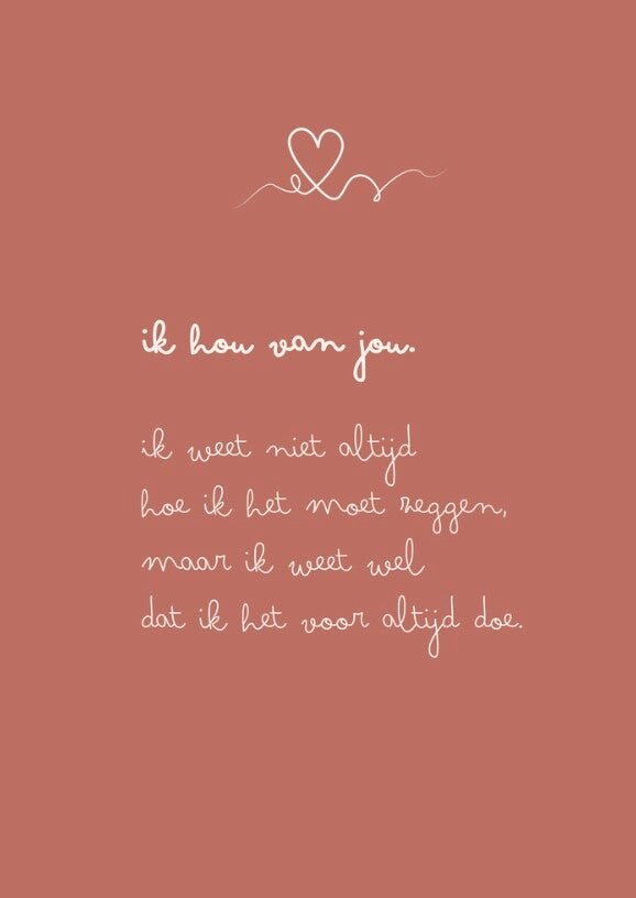 Ik hou van jou - voor altijd