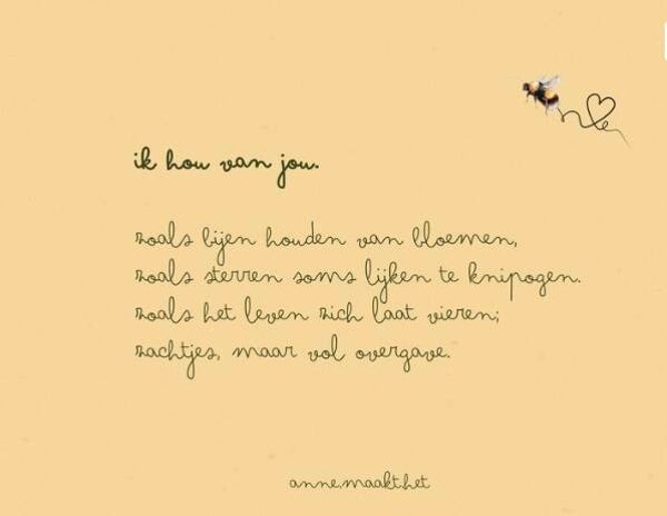 B- keuze: Ik hou van jou - zachtjes