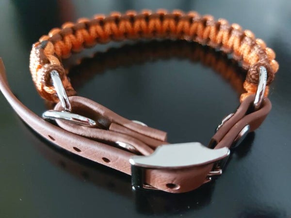 Hundehalsband mit Biothane-Verschluss klein