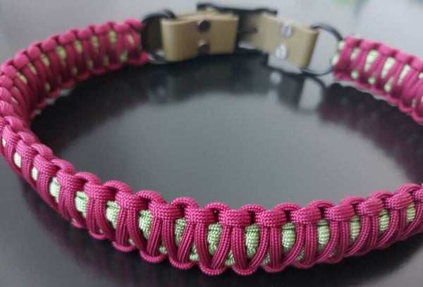 Hundehalsband mit Biothane-Verschluss gross