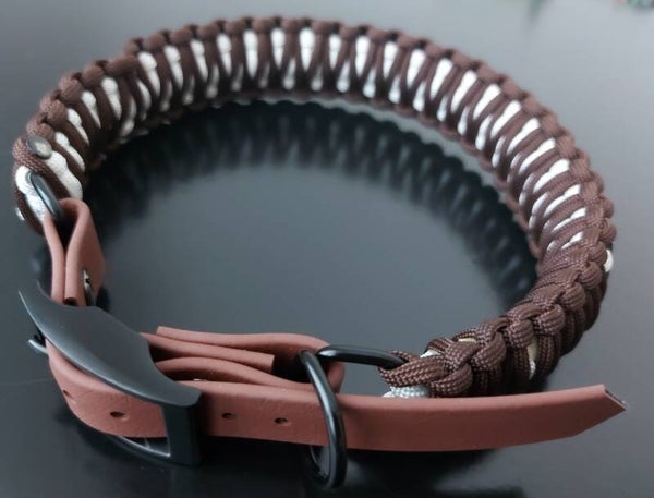 Hundehalsband mit Biothane-Verschluss gross