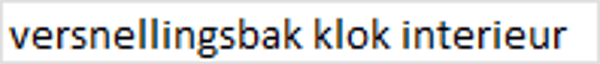 versnellingsbak klok interieur