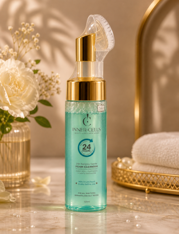 Inner-Cells 24H Balance Gentle Foam Cleanser (with Brush Head)