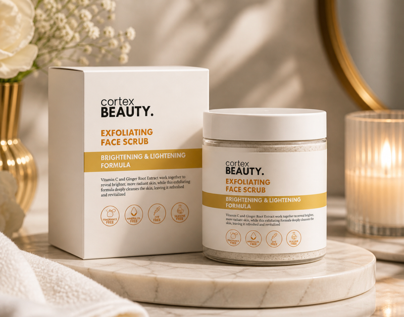 Cortex Beauty Exfoliating Face Scrub Brightening & Lightening Formula
