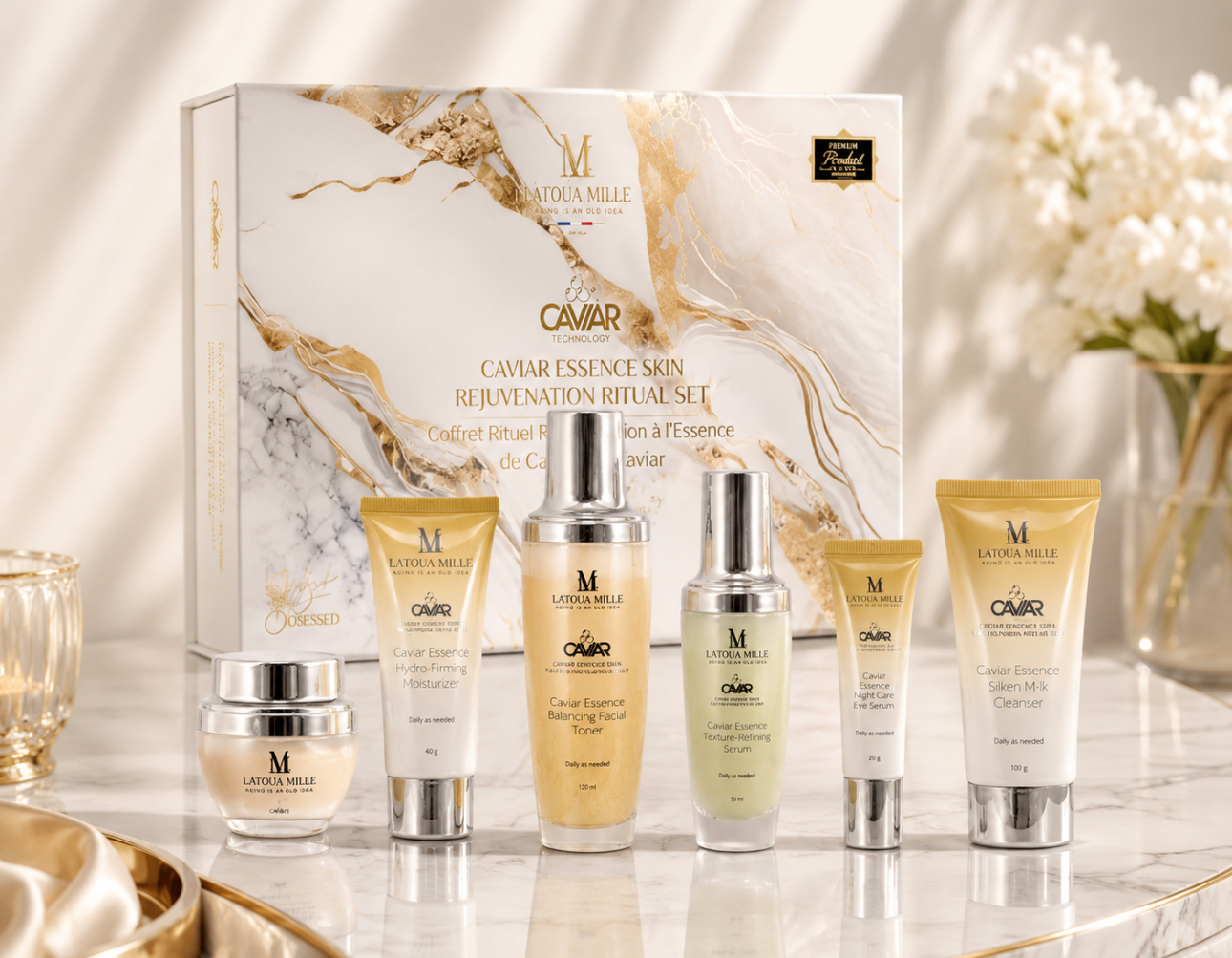 Prédiré Paris Caviar Essence Skin Rejuvenation Ritual Set