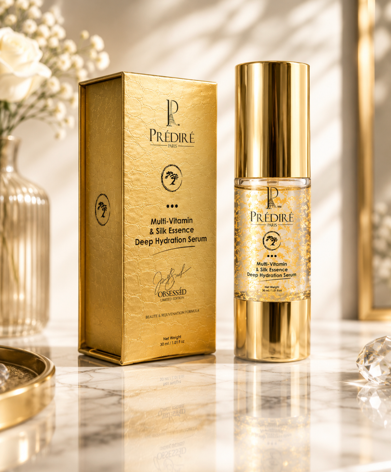 Prédiré Paris Multi-Vitamin & Silk Essence Deep Hydration Serum (30ml / 1.0 fl oz)