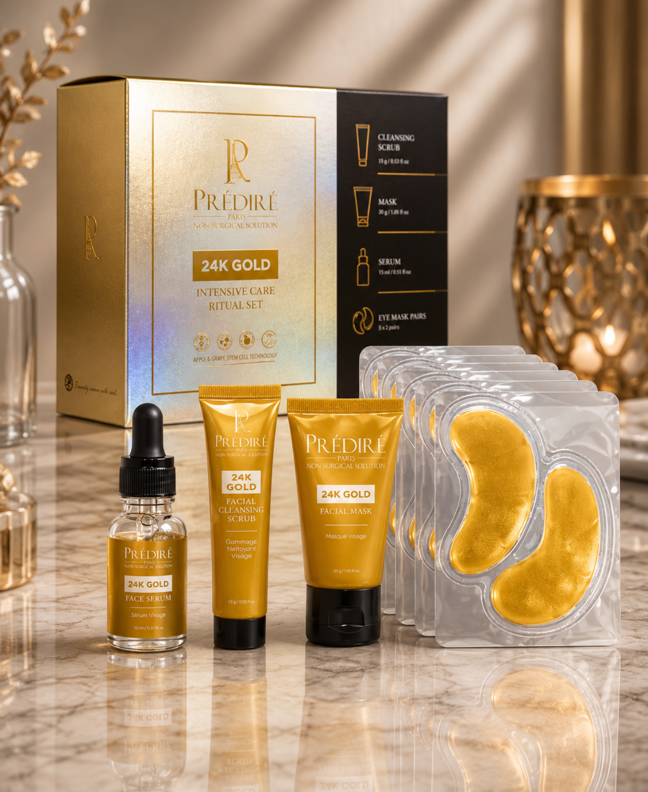 Prédiré Paris 24K Gold Intensive Care Ritual Set