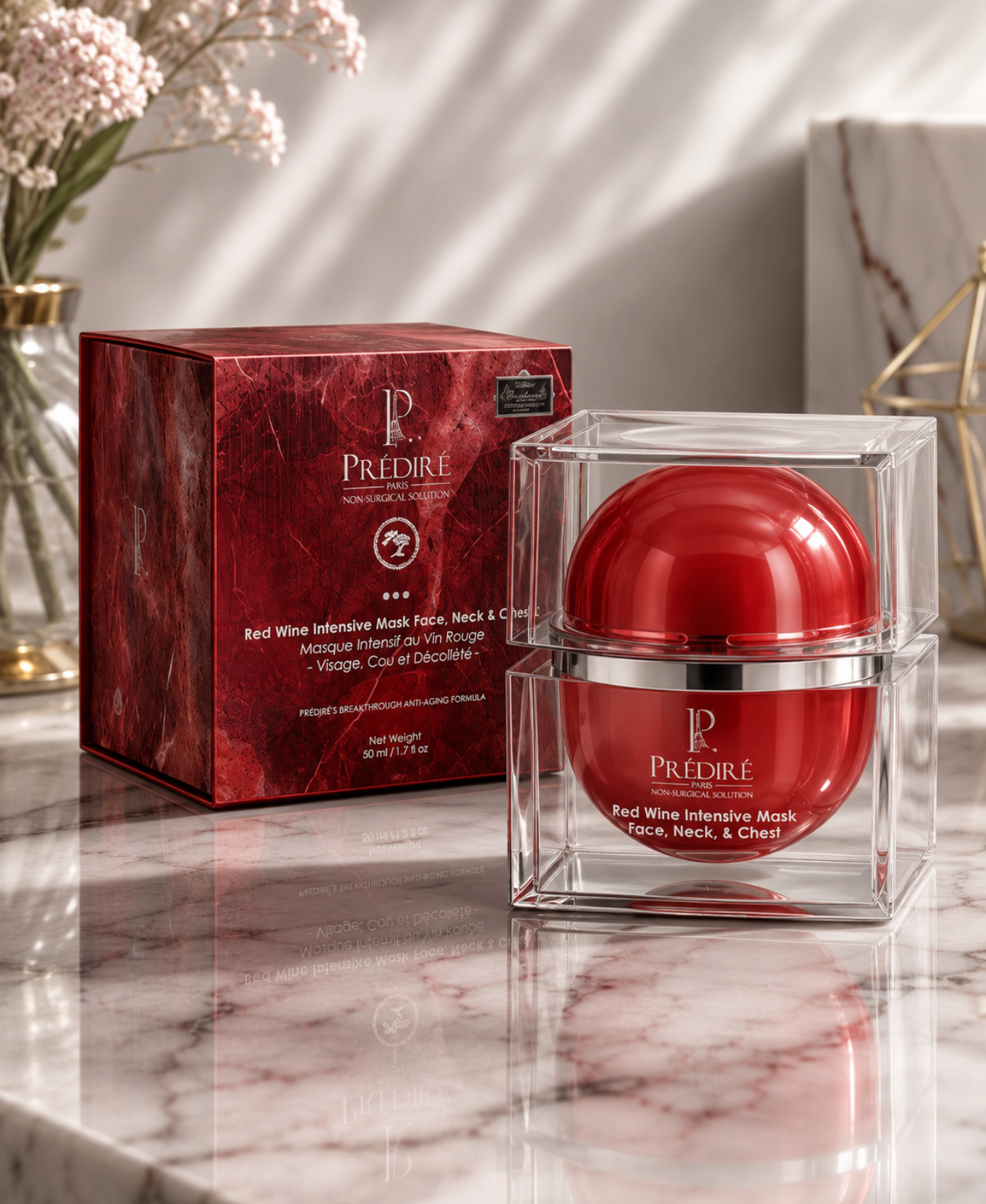 Prédiré Paris Red Wine Intensive Mask – Face, Neck & Chest (50ml)