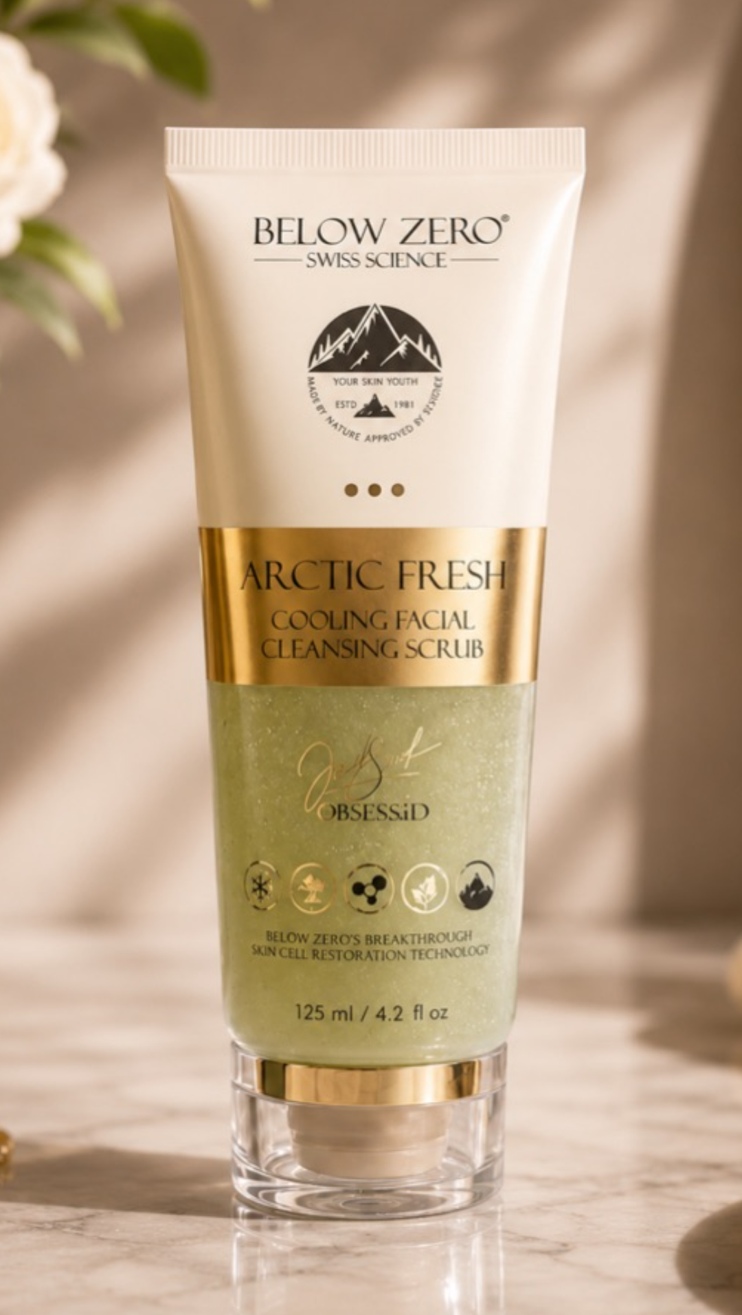 BELOW ZERO ARCTIC FRESH COOLING FACIAL CLEANSING SCRUB