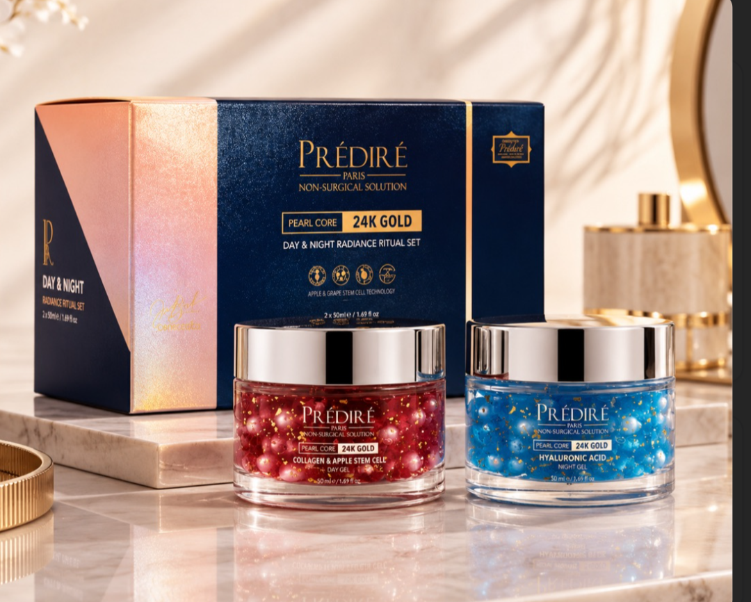 Prédiré Paris Pearl Core 24K Gold Day & Night Radiance Ritual Set