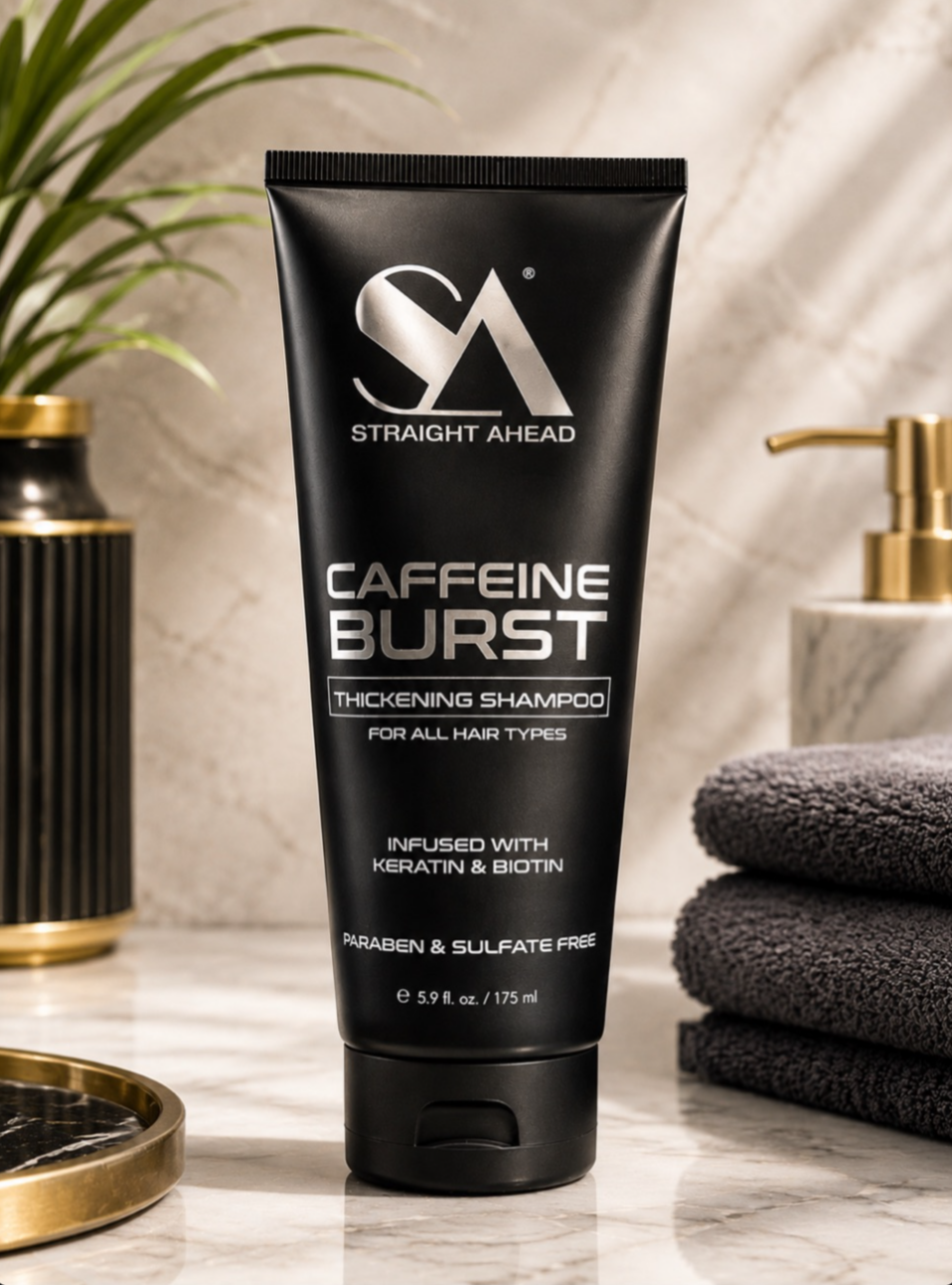Straight Ahead Caffeine Burst Thickening Shampoo