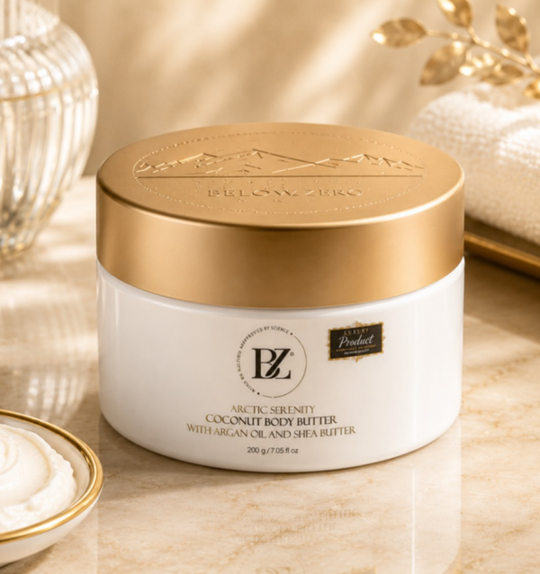 Below Zero Arctic Serenity Coconut Body Butter with Argan Oil and Shea Butter
