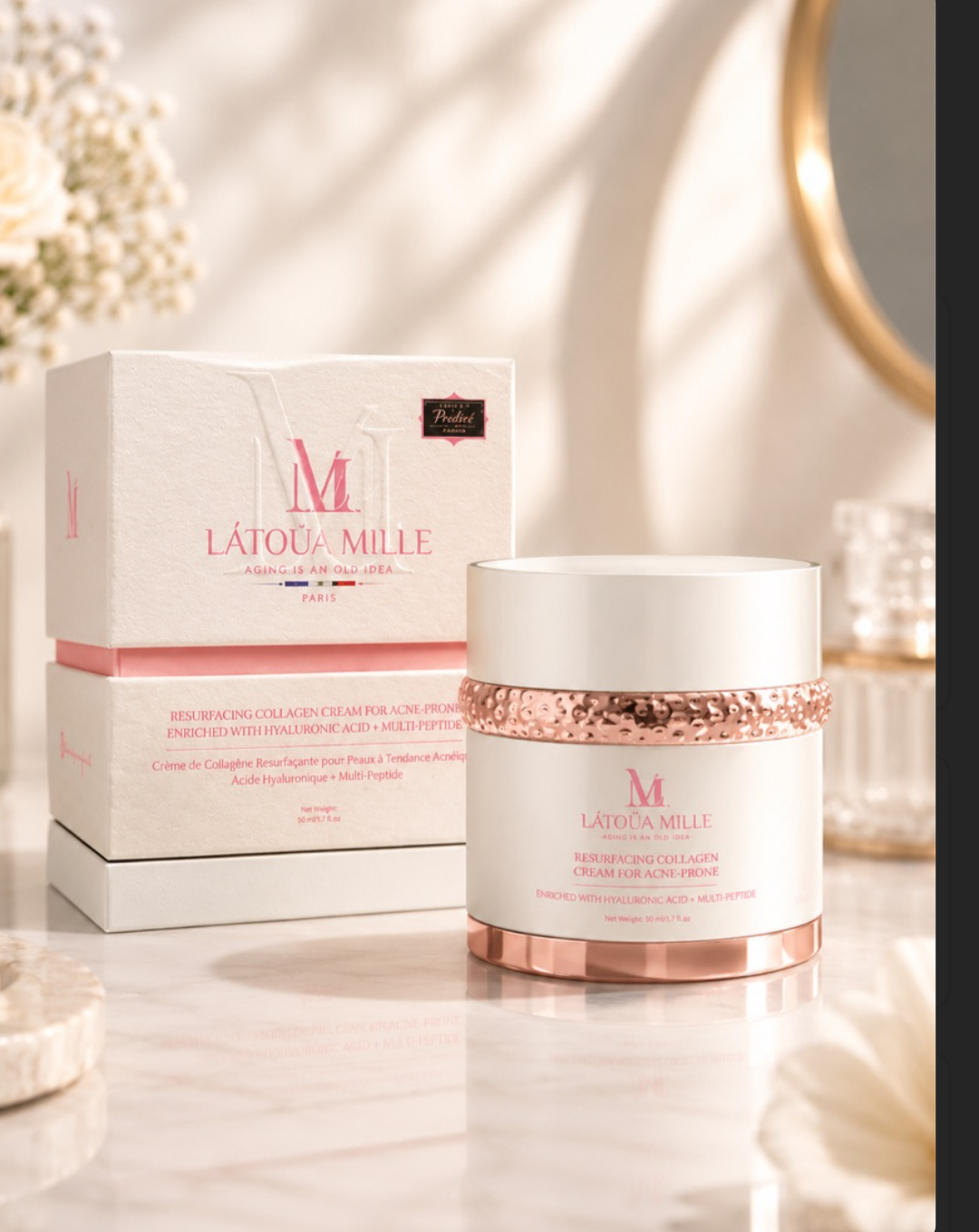 LÁTOUA Mille Resurfacing Collagen Cream for acne-prone skin