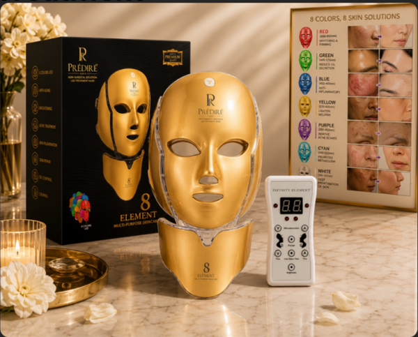 Prédiré 8 Element Multi-Purpose Skincare Mask (GOLD) | Non-Surgical Solution LED Treatment