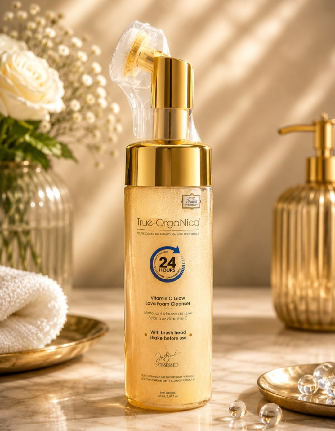 True-OrgaNica Vitamin C Glow Lava Foam Cleanser