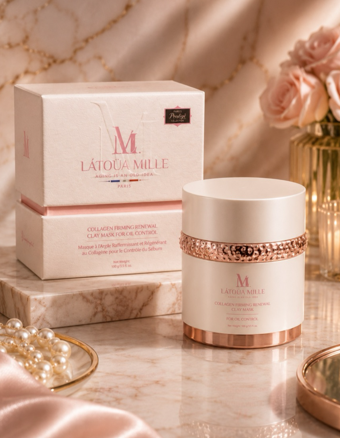 LÁTOUA Mille Collagen Firming Renewal Clay Mask for Oil Control