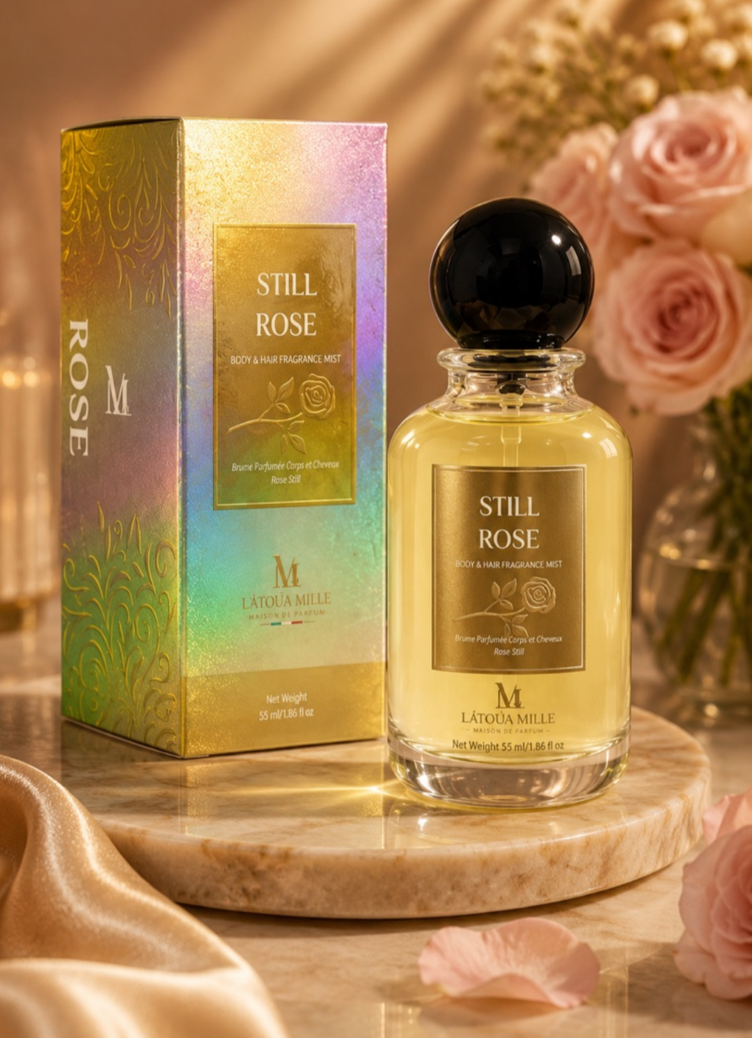 LÁTOUA Mille Still Rose Body & Hair Fragrance Mist