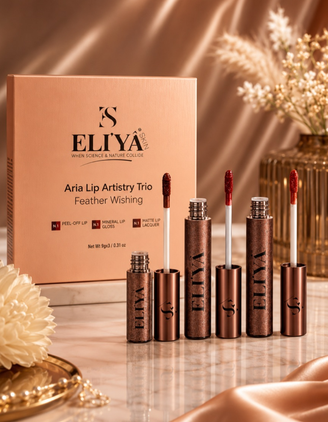 Eliya Feather Wishing - Aria Lip Artistry Trio