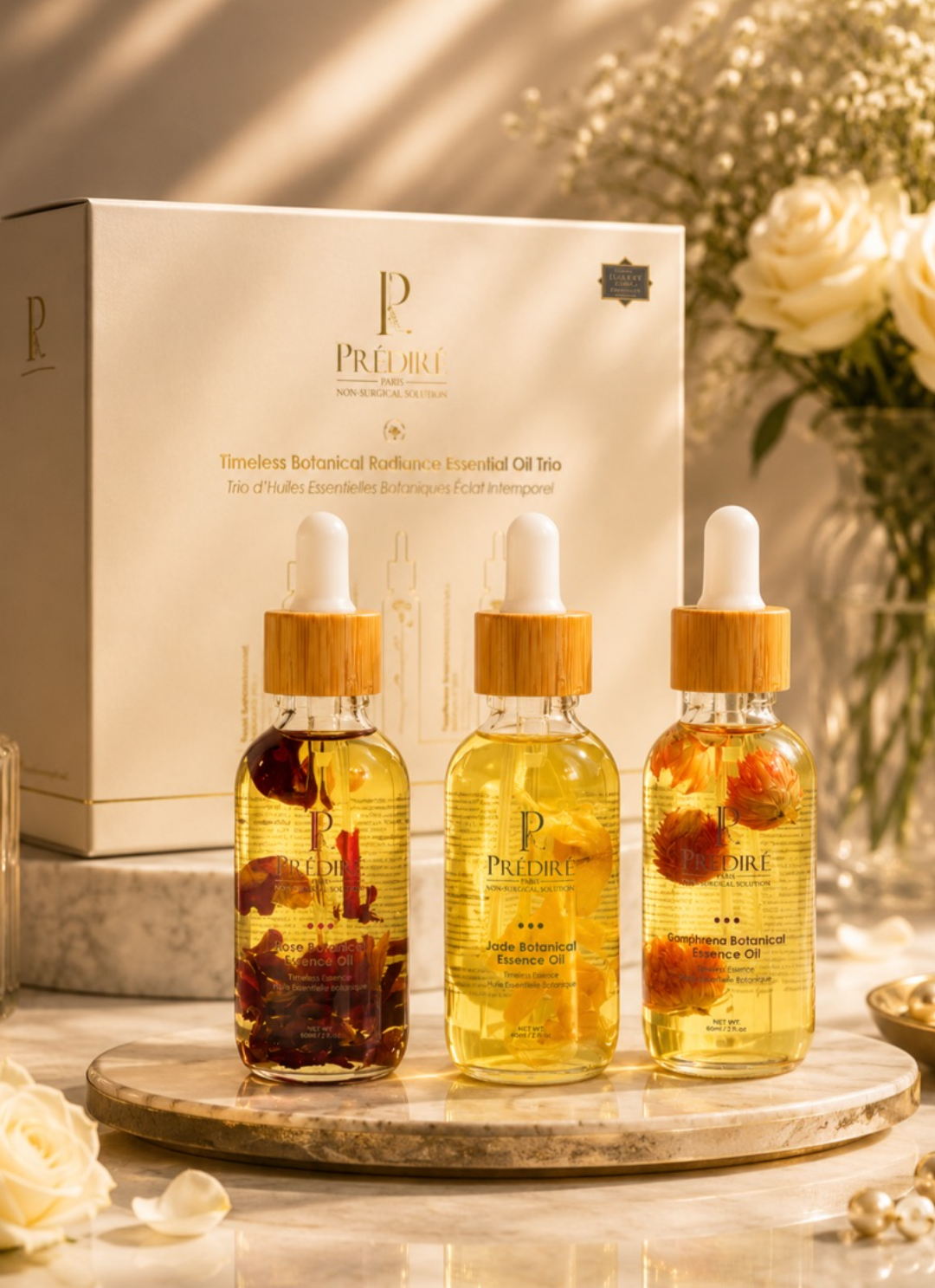 Prédiré Paris Timeless Botanical Radiance Essential Oil Trio