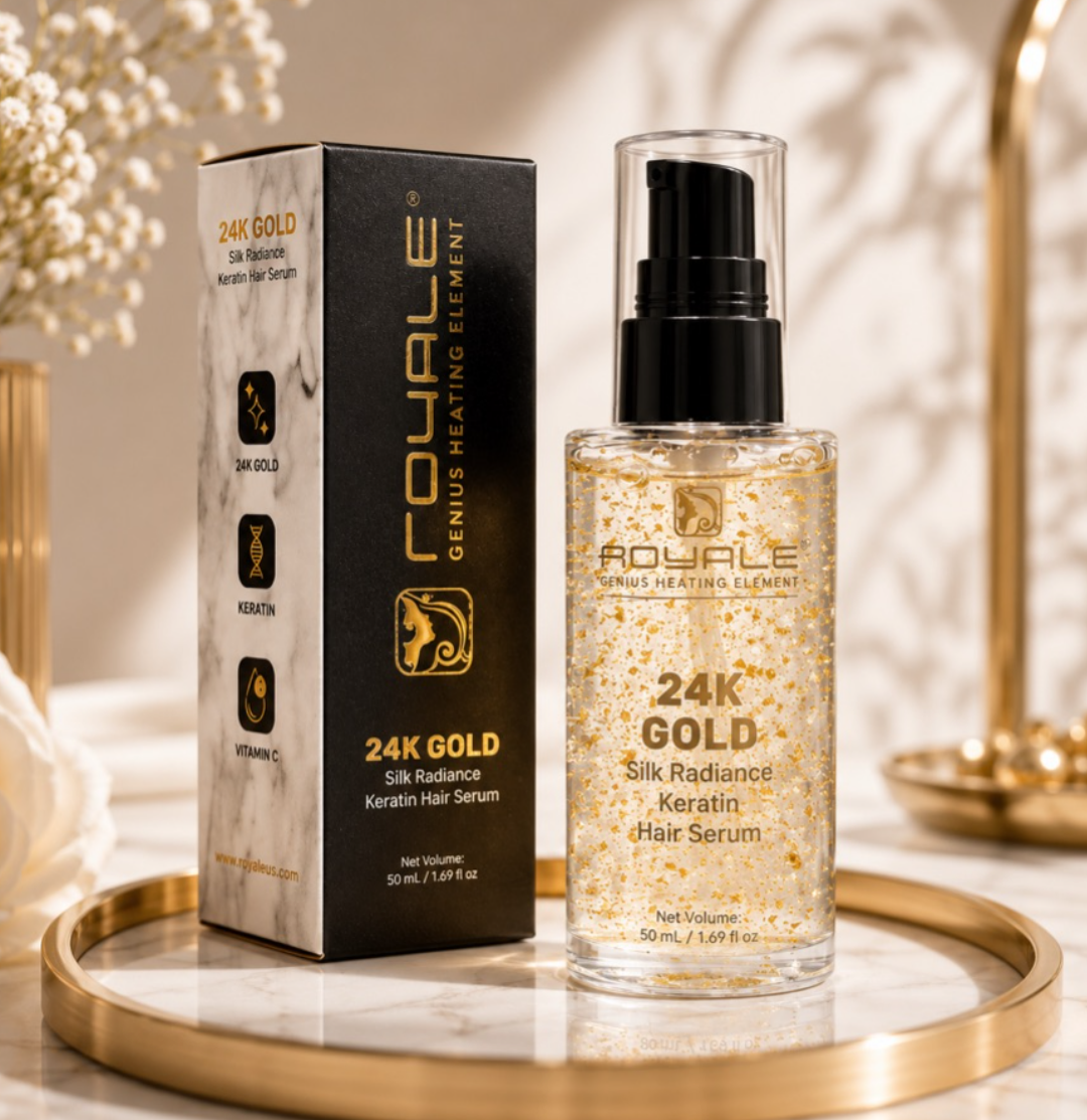 Royale 24K Gold Silk Radiance Keratin Hair Serum